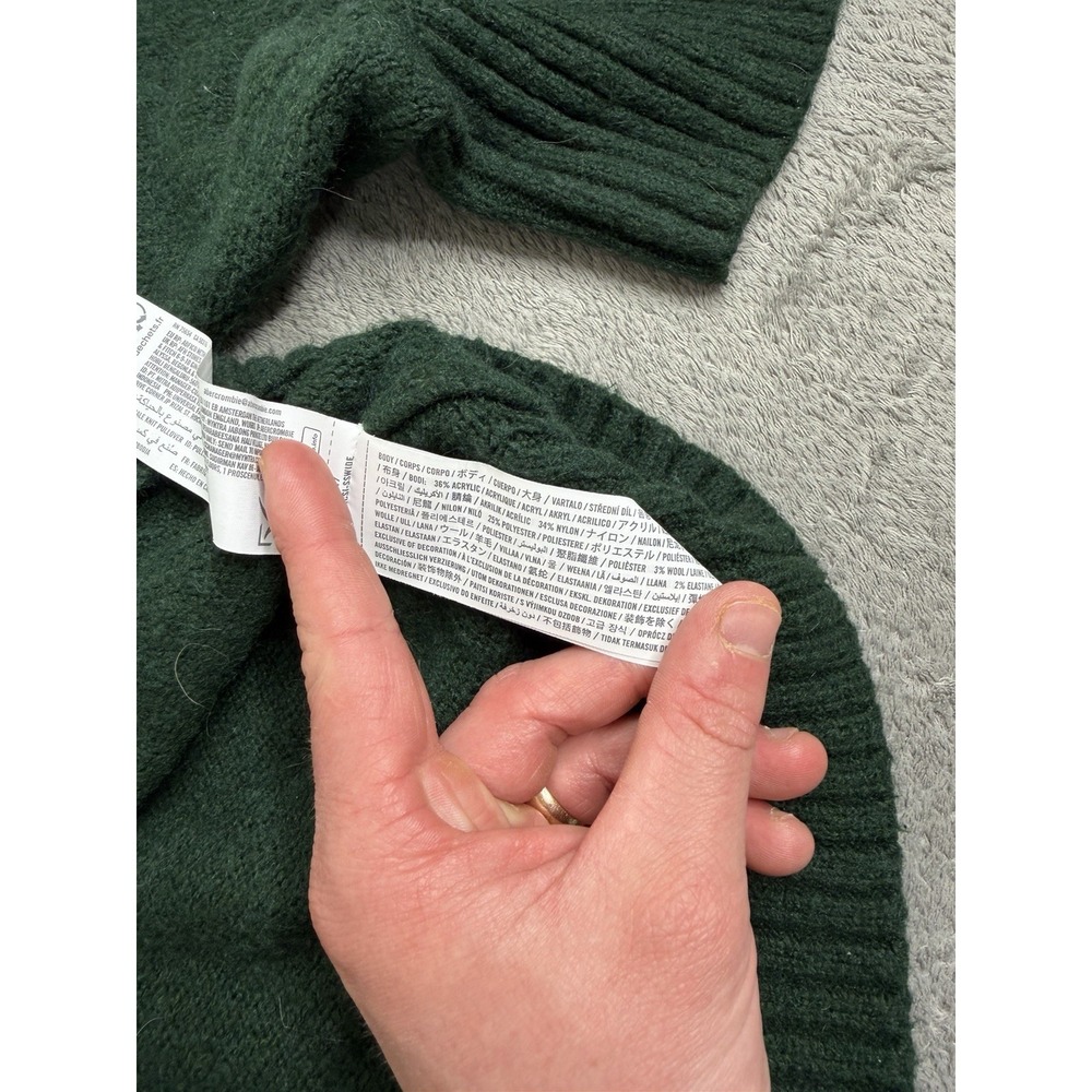 Abercrombie & Fitch Oversized Sweater Women's Size 2XL Green - Picture 6 of 10